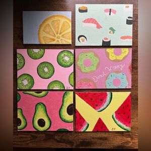 Colorful Vibrant Food Paintings